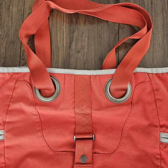 Oakley Orange Tote Bag With Coral Pattern - Picture 3 of 6